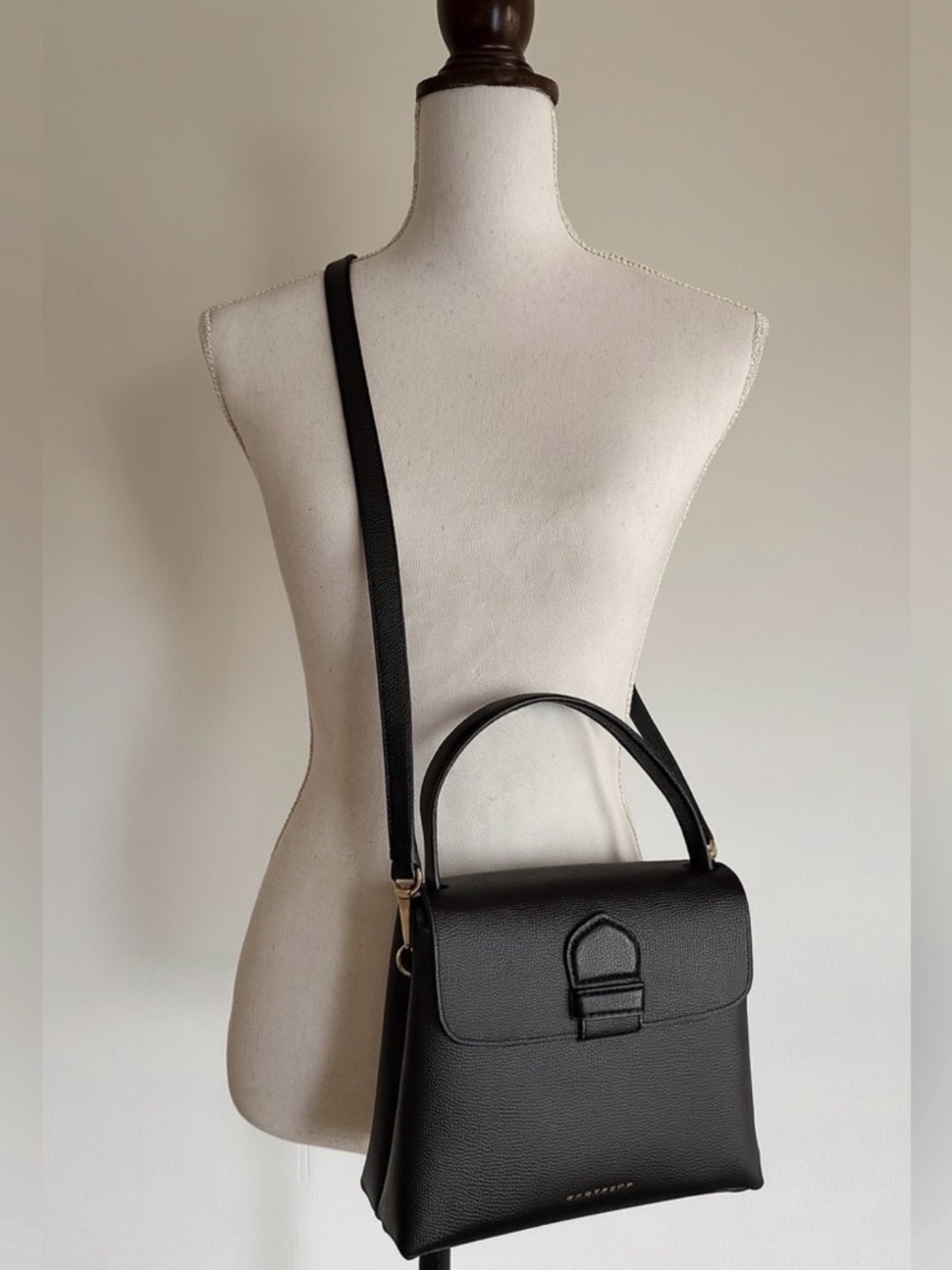 Burberry Black Top-Handle Shoulder Bag